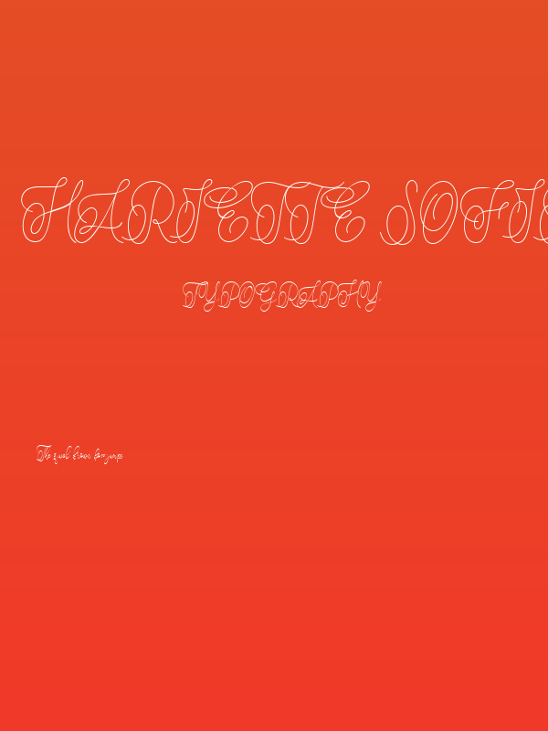 Hariette Sofirya Regular Poster