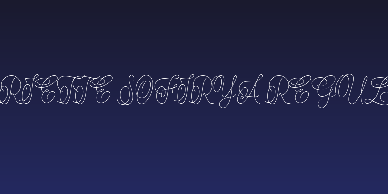 Hariette Sofirya Regular Social Header