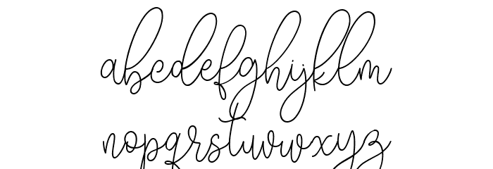 Hariette Sofirya Regular Font LOWERCASE