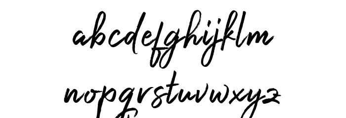 Harista Font LOWERCASE