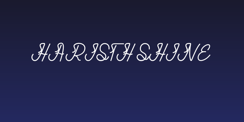 Haristh Shine Social Header