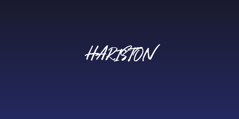 Hariston Social Header