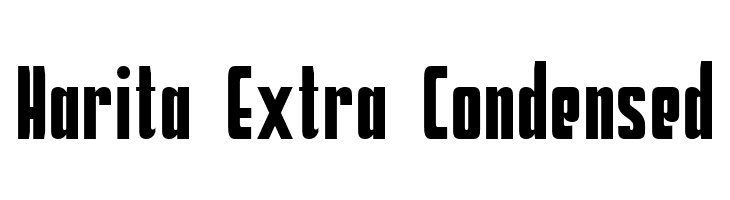 Harita Extra Condensed  नि: शुल्क फ़ॉन्ट्स डाउनलोड