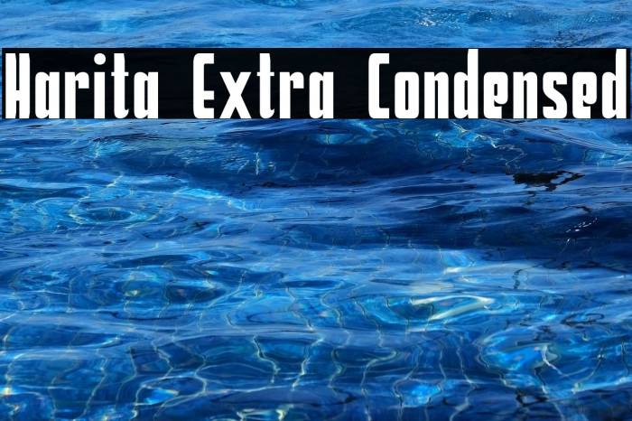 Harita Extra Condensed Example 1
