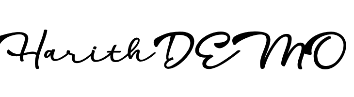 HarithDEMO Font