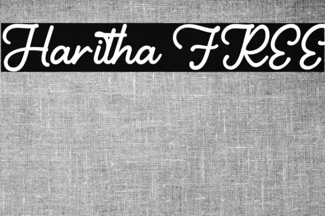 Haritha FREE Font examples