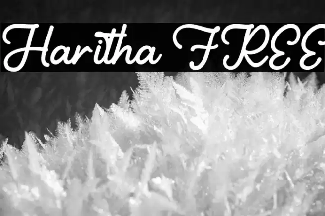 Haritha FREE Font examples