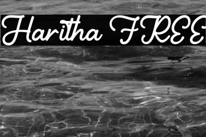 Haritha FREE Font examples