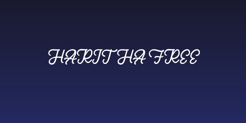 Haritha FREE Social Header