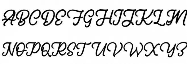 HarithaFREE Шрифта ВЕРХНИЙ