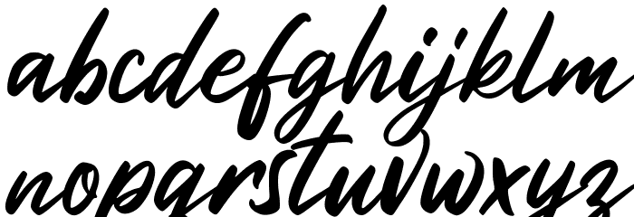 Haritta Font LOWERCASE