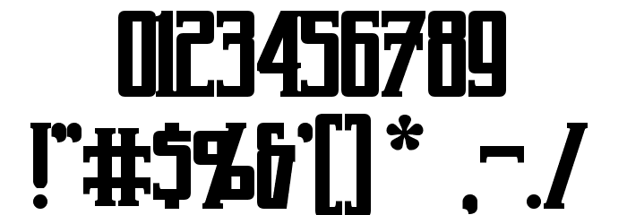 Harker Bold Font OTHER CHARS