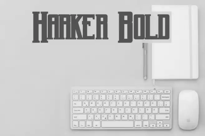 Harker Bold Fonte examples