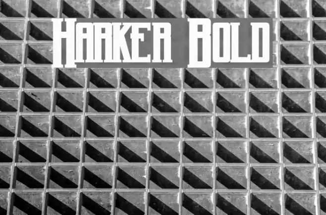 Harker Bold Fonte examples