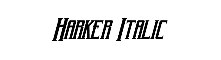 Harker Italic Font