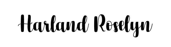 Harland Roselyn  font caratteri gratis