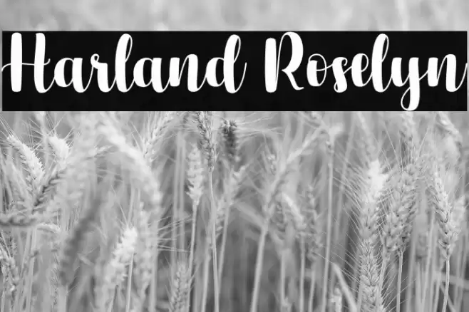 Harland Roselyn Font examples