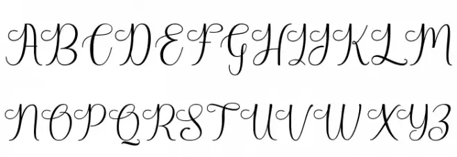 HarlandScriptDemo Fonte MAIÚSCULAS