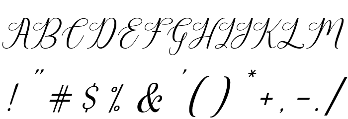 HarlandSlantDemo Font OTHER CHARS