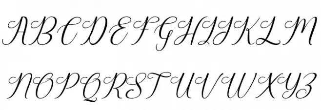 HarlandSlantDemo Schriftart Groß