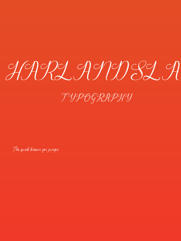 HarlandSlantDemo Poster