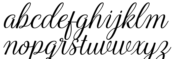 HarlandSlantDemo Font LOWERCASE