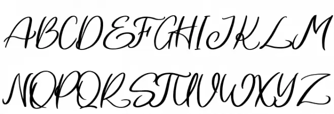 Harlane Font UPPERCASE