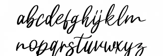 Harlane Font LOWERCASE