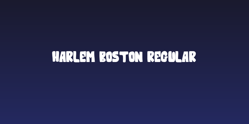 Harlem Boston Regular Social Header