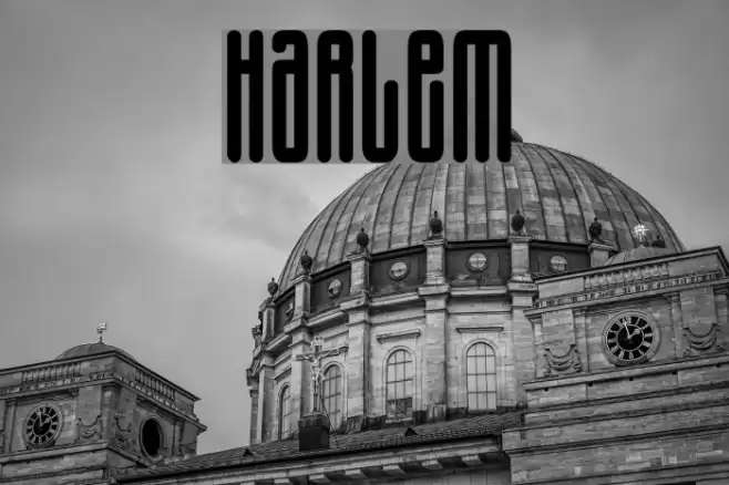 Harlem Font examples