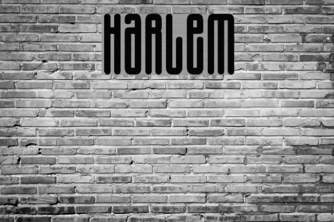 Harlem Font examples