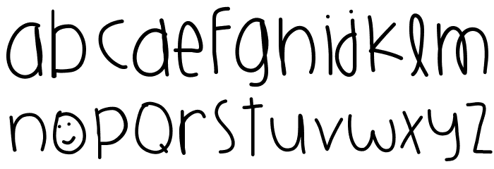 HarlemsPlayground Font LOWERCASE