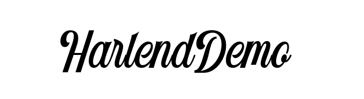 Harlend Demo Fonte