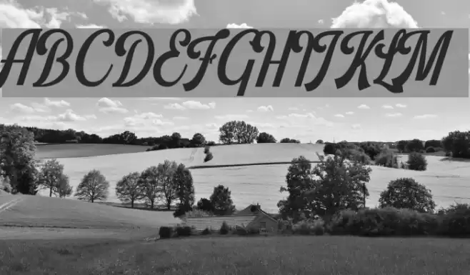 Harlend Demo Font examples