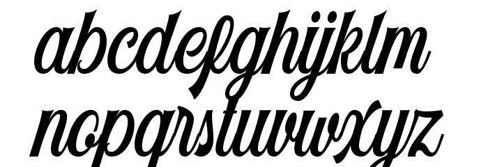 Harlend Demo Font LOWERCASE
