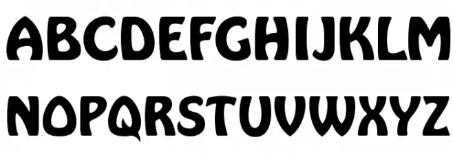 HarlequinFLF-Bold Schriftart Groß