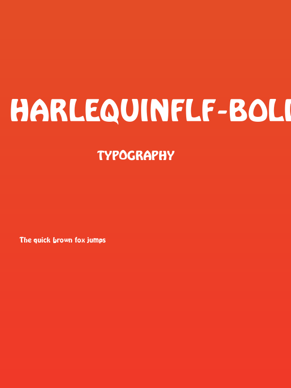 HarlequinFLF-Bold Poster