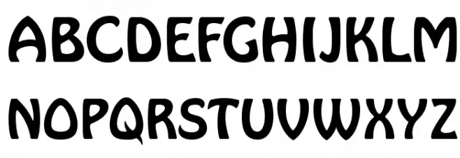 HarlequinFLF Schriftart Groß