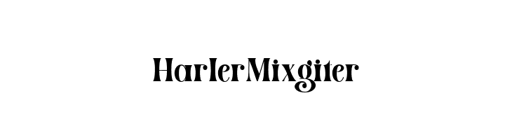 HarlerMixgiter  Скачать бесплатные шрифты