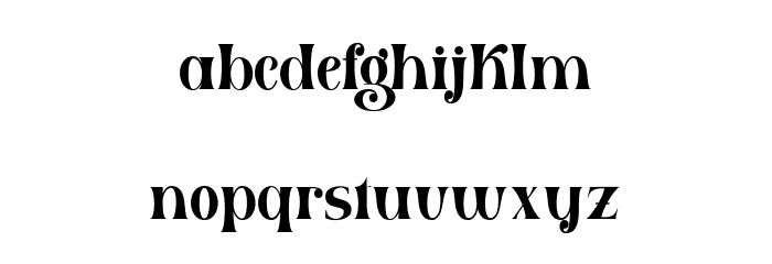 HarlerMixgiter Font LOWERCASE