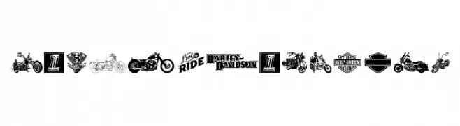 Harley Davidson  フリーフォントのダウンロード