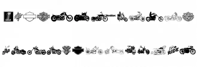 Harley Davidson Fuentes MINÚSCULAS