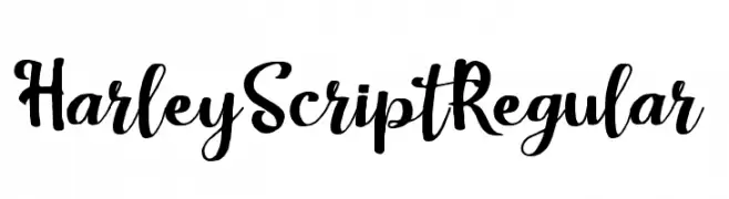 HarleyScriptRegular  Frei Schriftart Herunterladen