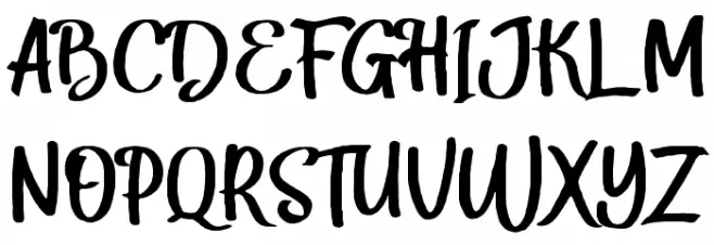 HarleyScriptRegular Schriftart Groß