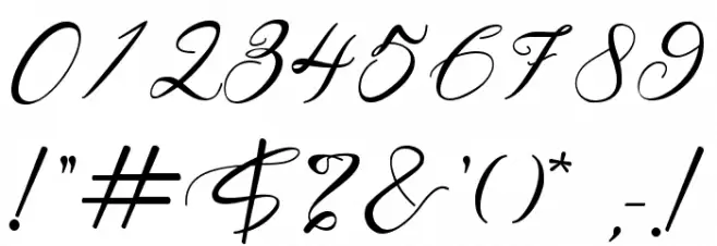 Harleyquin Font OTHER CHARS