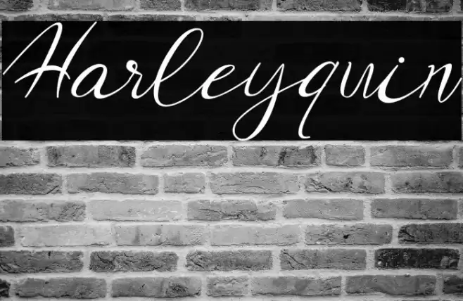 Harleyquin Font examples