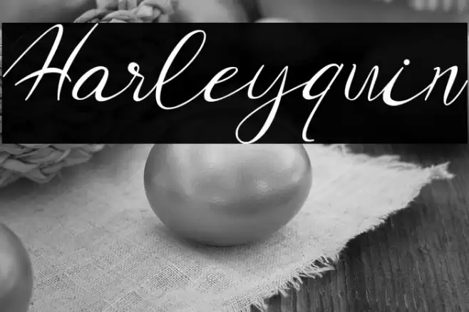 Harleyquin Font examples