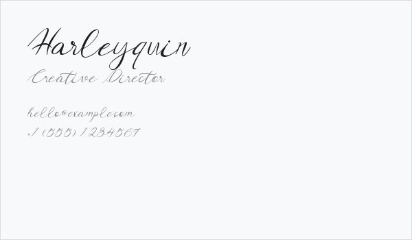 Harleyquin Business Card