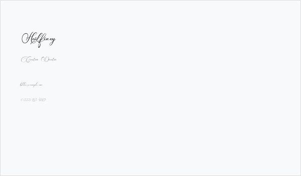 Harlfiney Business Card