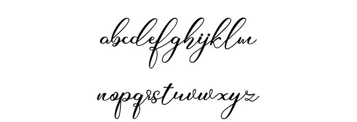 Harlfiney Font LOWERCASE